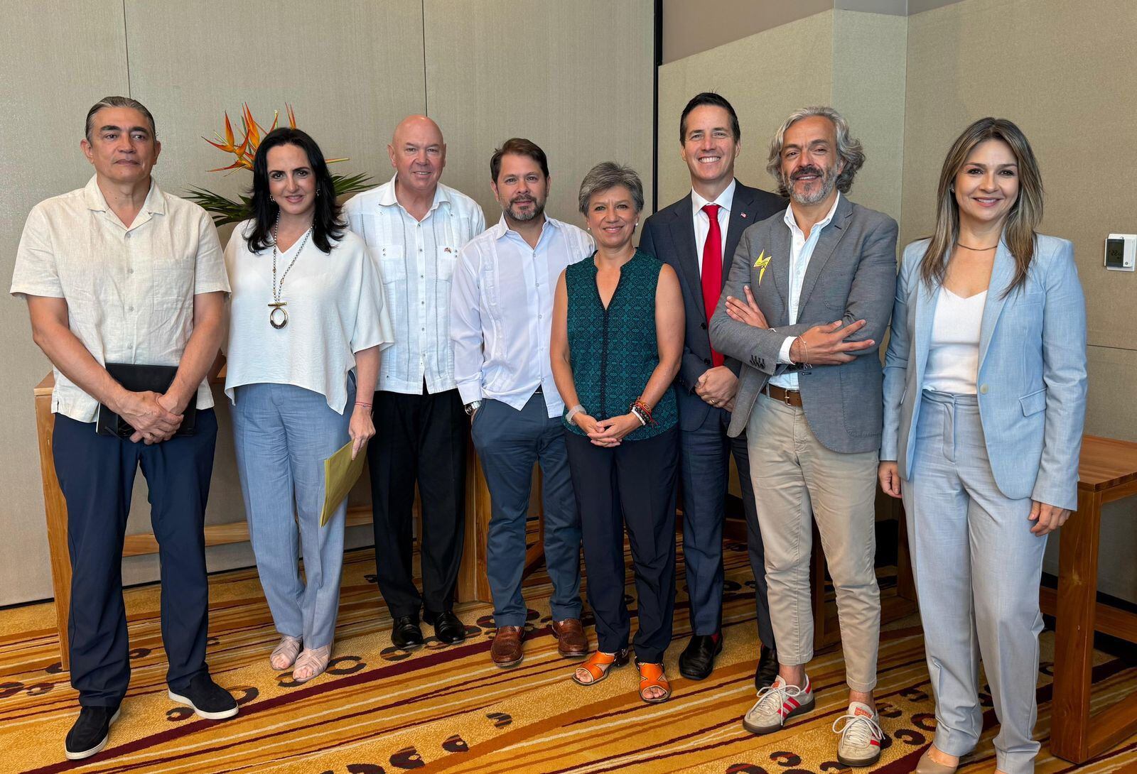 Precandidatos presidenciales se reunieron con delegación de EE.UU. en Cartagena. Foto: Suministrada.