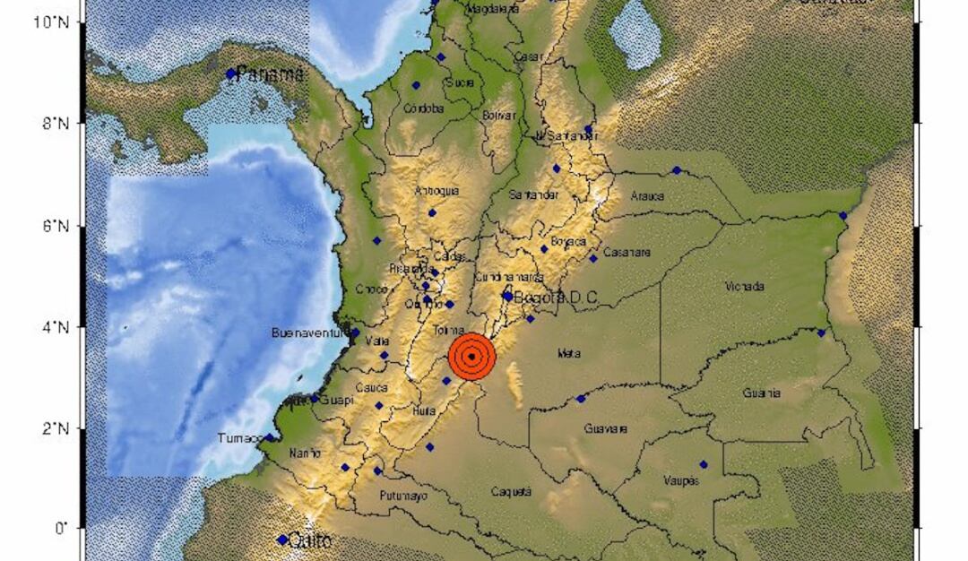 Sismo en Colombia