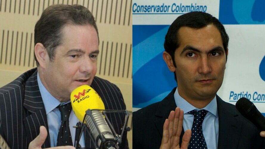 Germán Vargas Lleras y David Barguil. Foto: La W y Colprensa