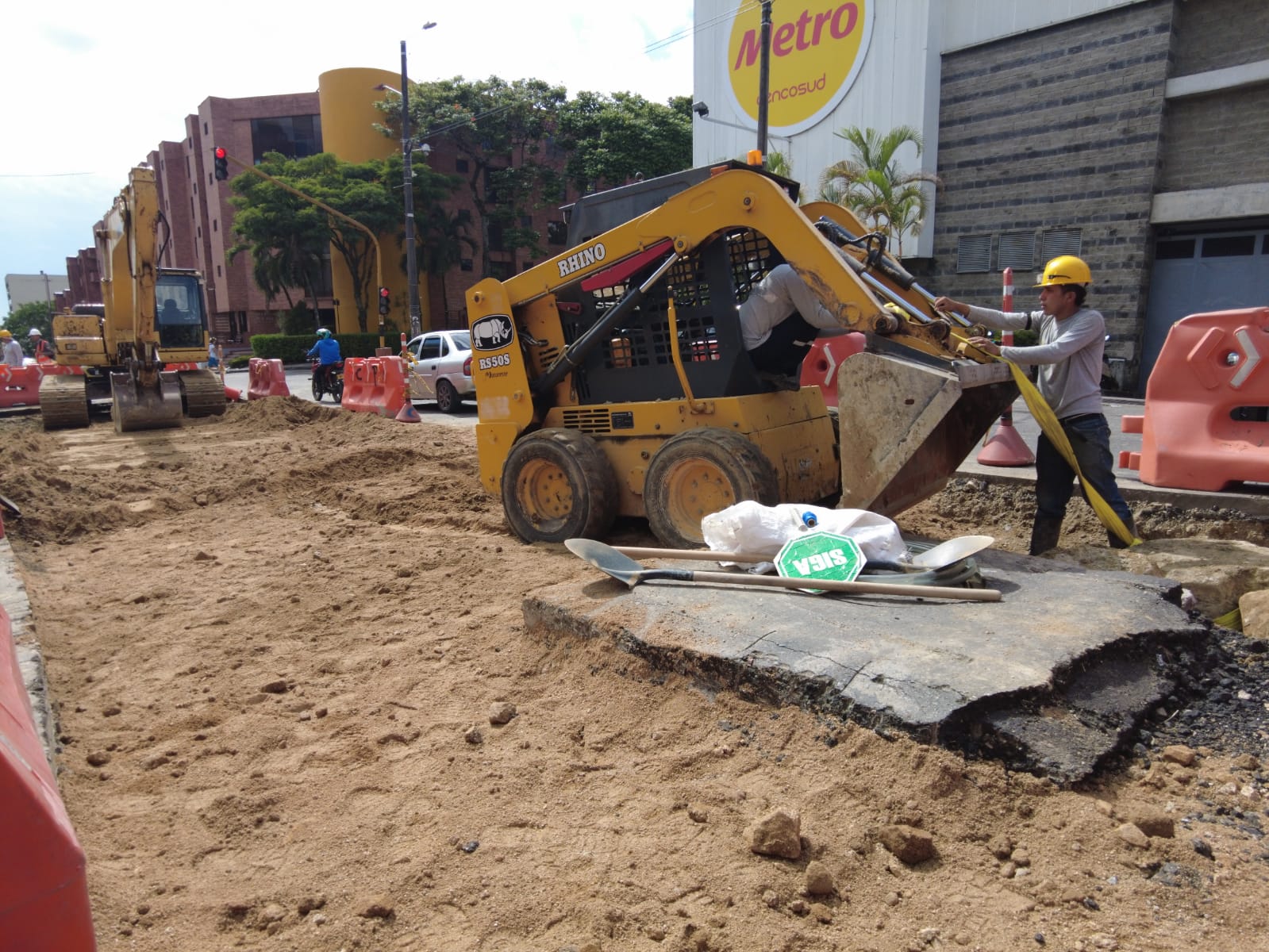 La intervención se realiza detrás del centro comercial Multicentro en Ibagué