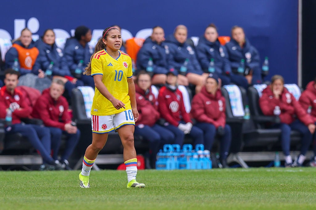 Leicy Santos, feliz de que la Selección Colombia Femenina sea local en Cali durante Liga Naciones. (Photo by Roger Wimmer/ISI Photos/ISI Photos via Getty Images)
