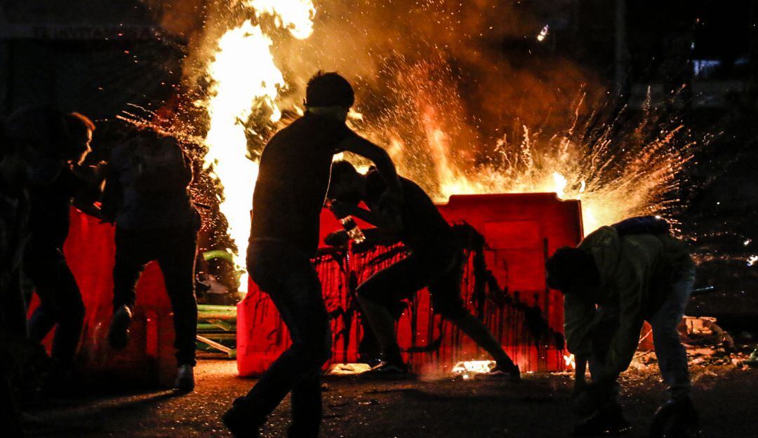 Manifestaciones en Bogotá.