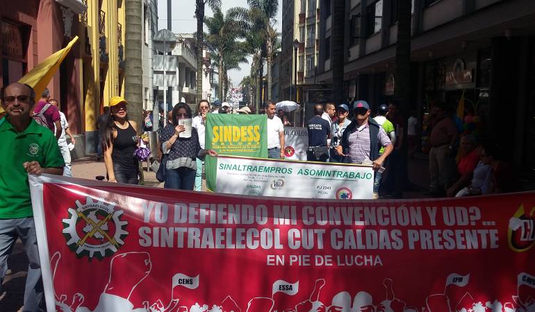 Día Internacional del Trabajo en Manizales