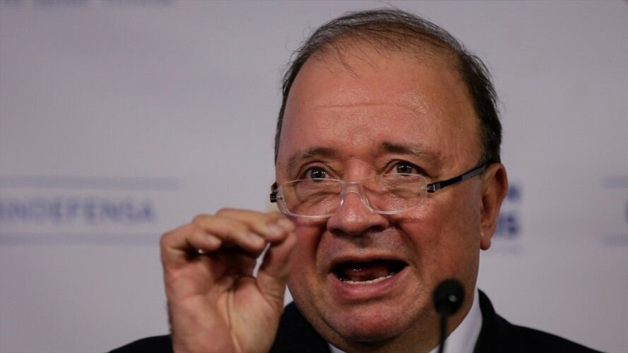 El ministro de Defensa, Luis Carlos Villegas  . Foto: Colprensa- Mauricio Alvarado