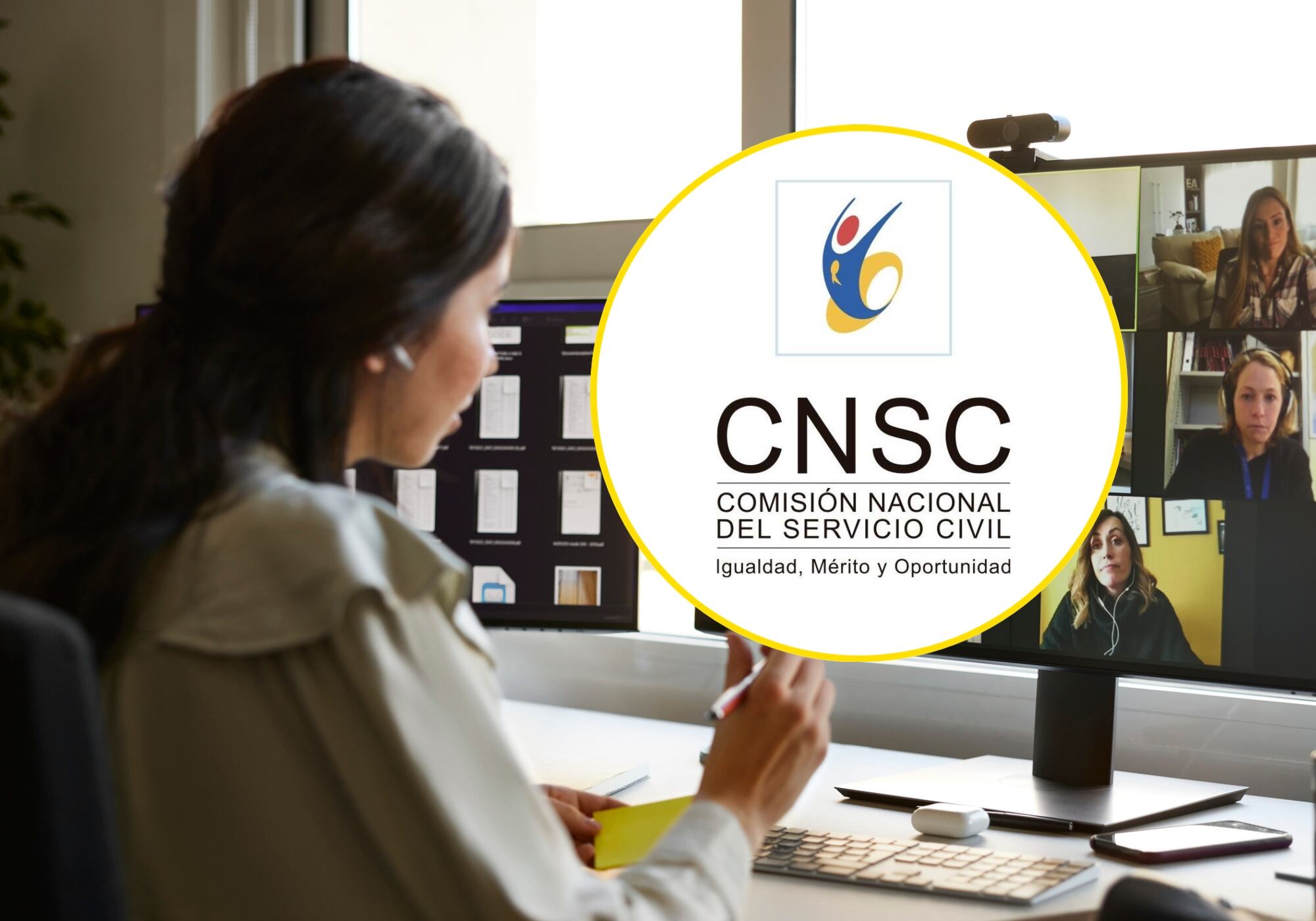 Imagen de referencia y logo CNSC. Foto. Getty Images / CNSC
