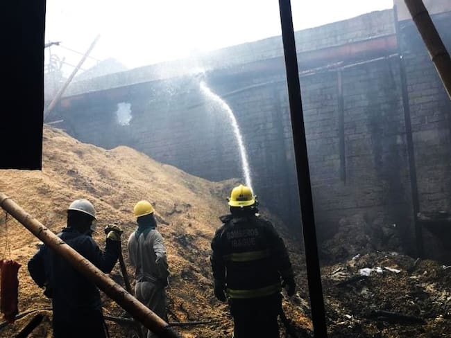 El incendio se presentó en el molino Pacandé en Ibagué