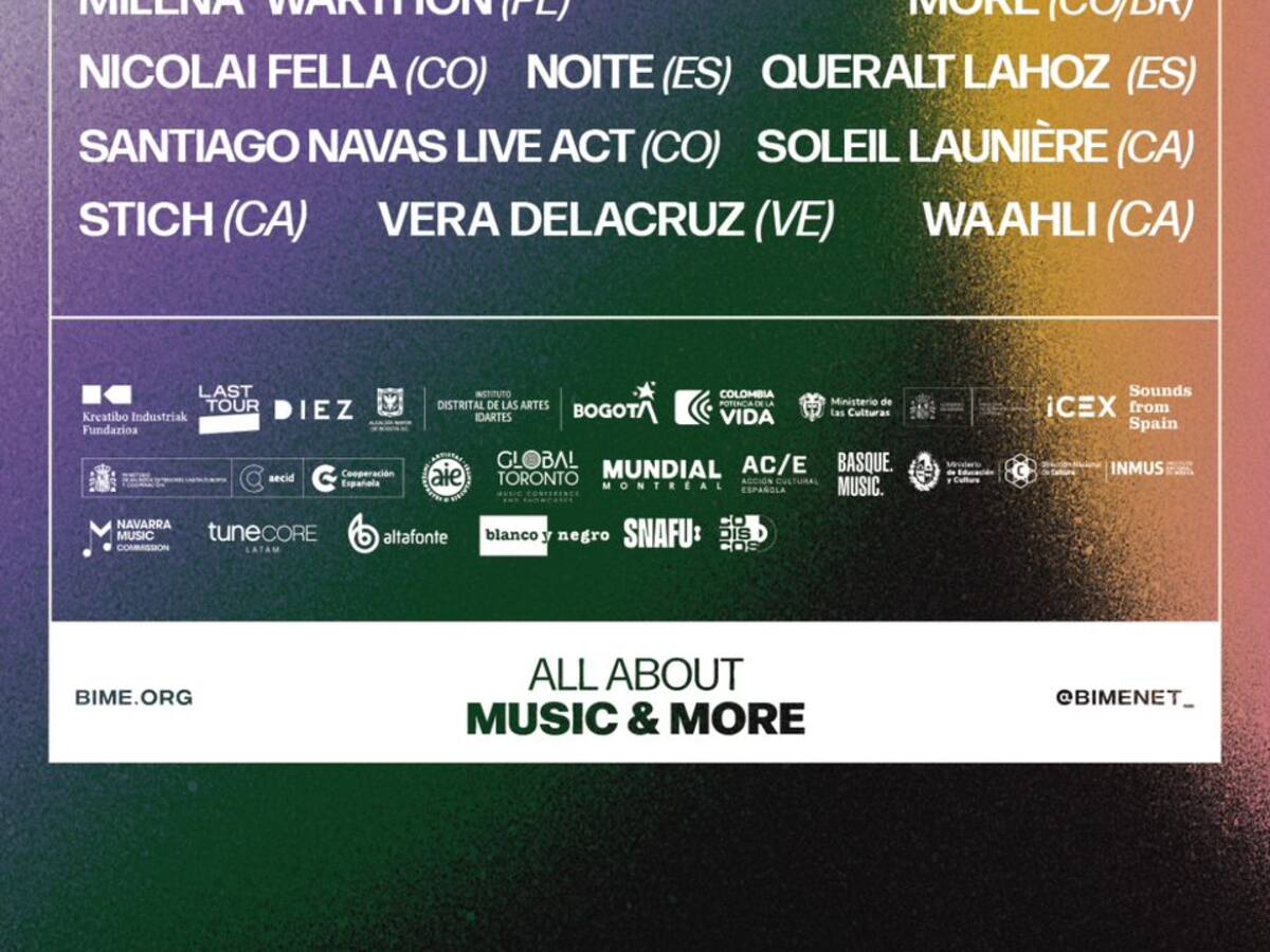 BIME 2024: Se reveló el cartel de artistas que se presentarán en el evento