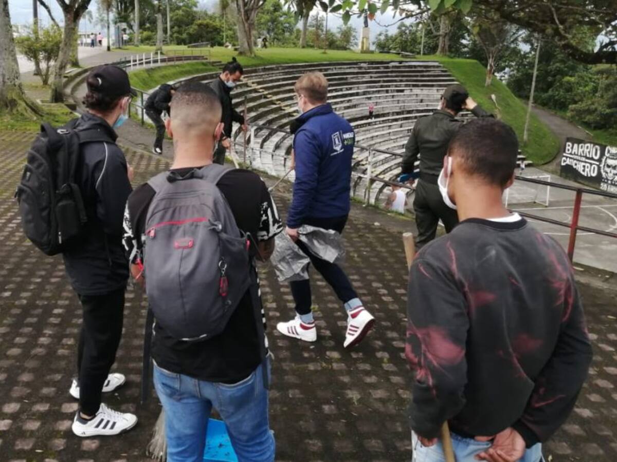 Manifestantes infractores pagaron su sanción con actividades de convivencia