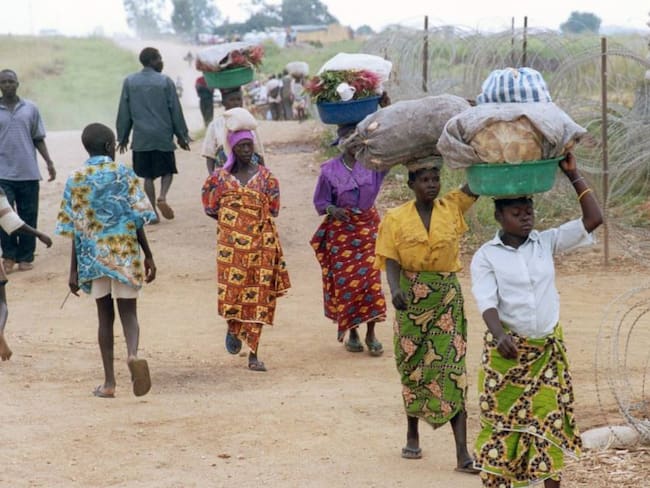 Desplazados en la República Democrática del Congo.                 Foto: Getty 