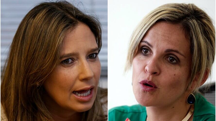 La ex directora del Icbf, Cristina Plazas y la ex directora del Sena, María Andrea Nieto. Foto: Colprensa