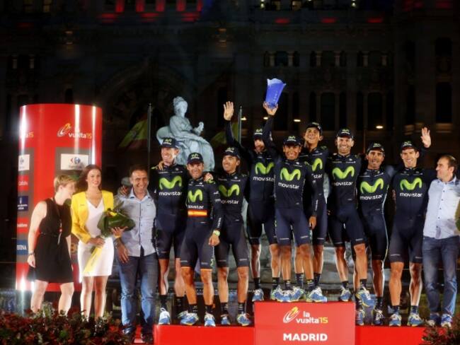 Movistar con Nairo se corona campeón por equipos en la Vuelta España