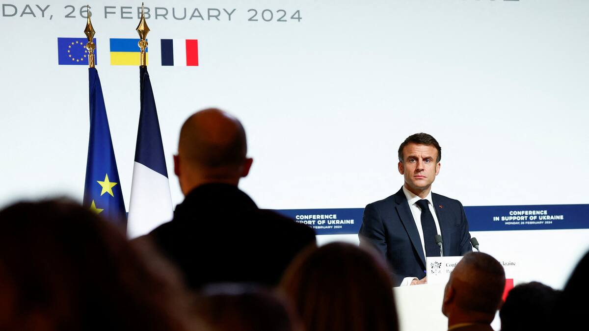 Macron no descarta enviar tropas a Ucrania