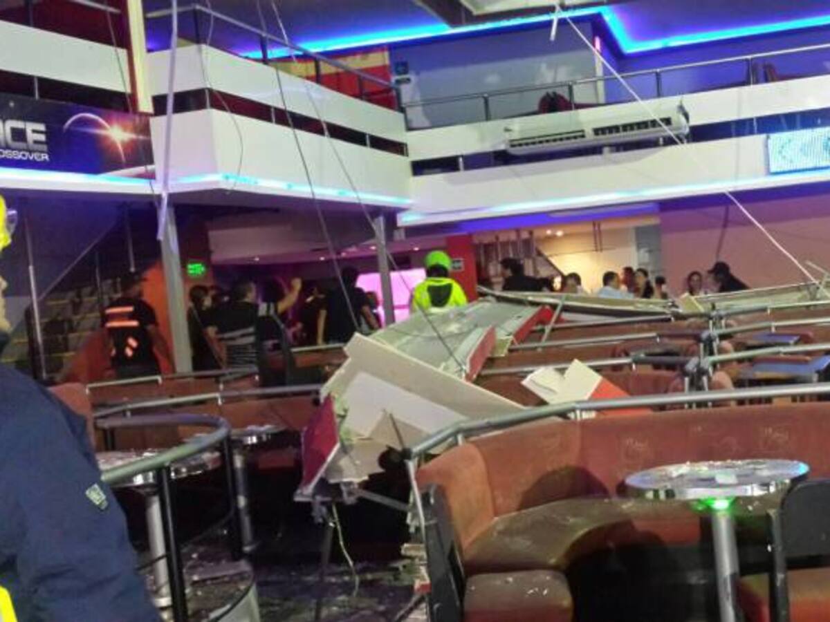 Caída del techo de una discoteca en el norte de Cali dejó varios heridos