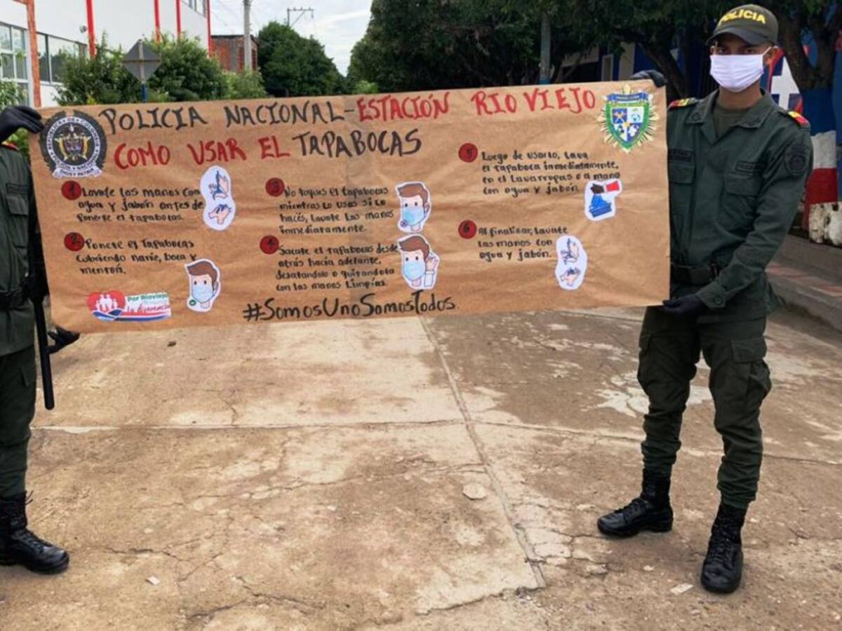 Campaña para concientizar sobre el uso de tapabocas en Bolívar