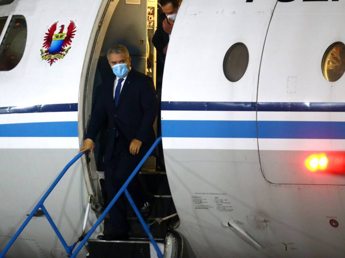 Presidente Duque llegó a Perú para la posesión de Pedro Castillo