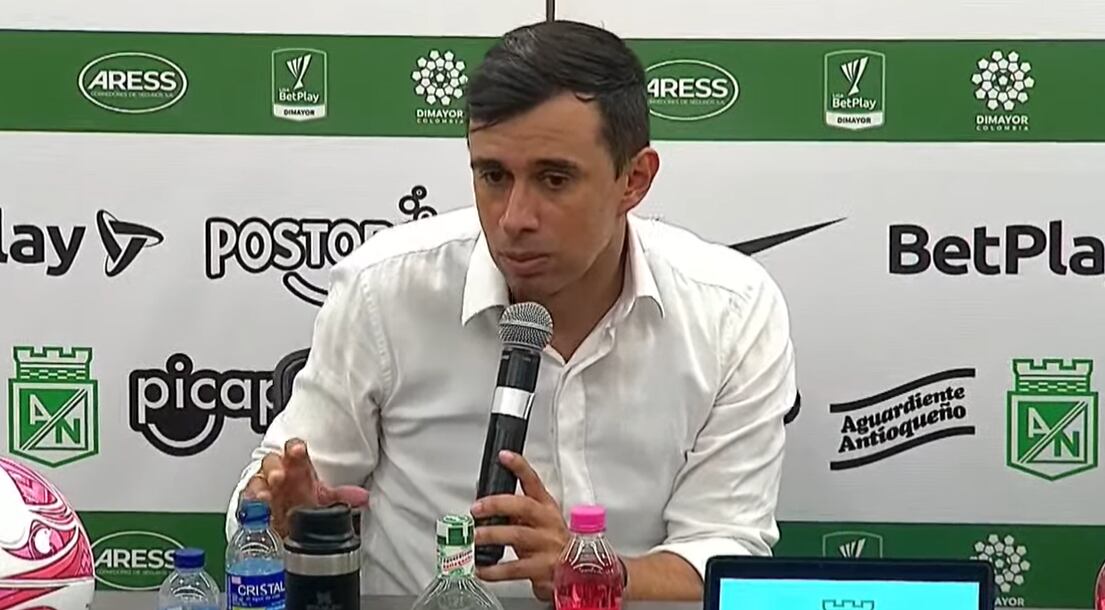 John Jairo Bodmer, entrenador de Atlético Nacional / Foto: Captura de pantalla