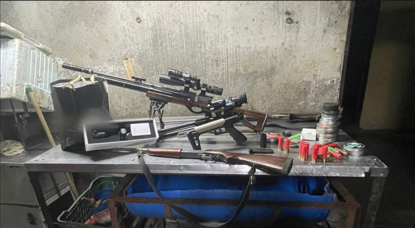 Incautación de armas por parte de la Policía Nacional