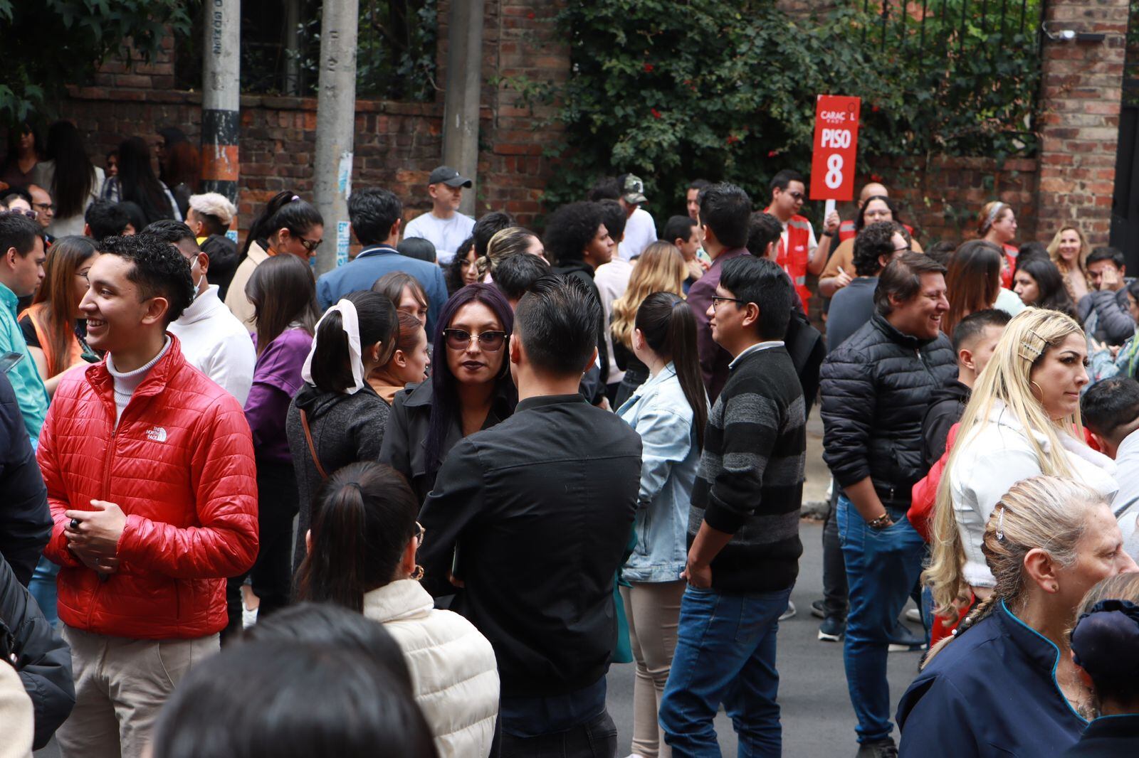 Simulacro diurno en Bogotá. Foto: W Radio