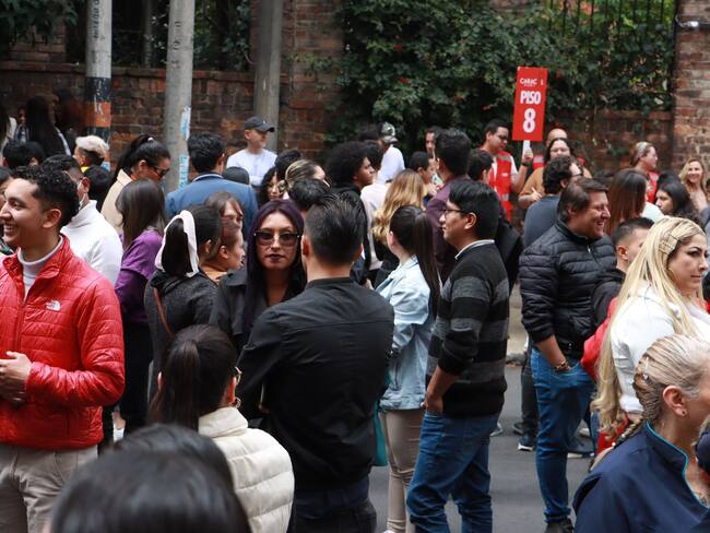 Simulacro diurno en Bogotá. Foto: W Radio