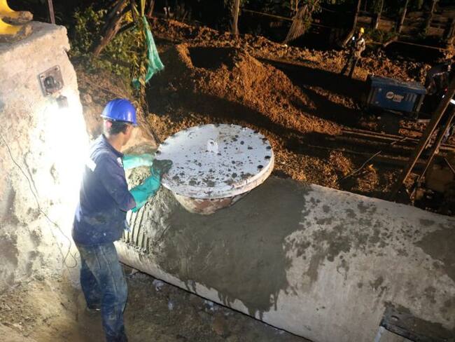 Aguas de Cartagena concluyó reparación del daño en Albornoz