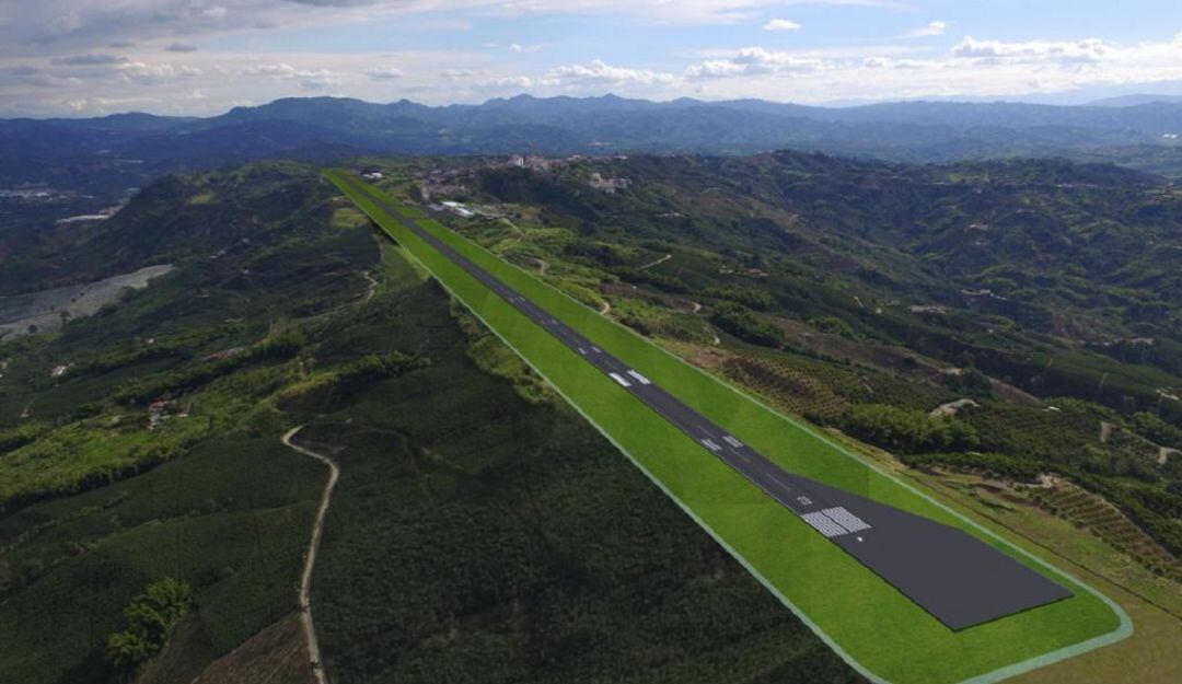 Maqueta de Aerocafé.