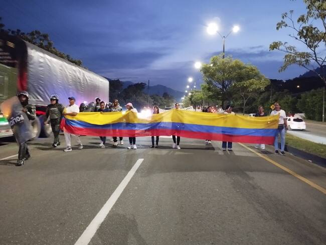 Protesta Peaje Trapiche- foto Guillermo Naranjo
