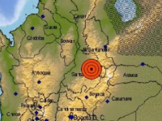 Fuerte temblor en Santander