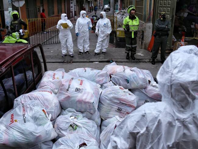 Entrega de mercados en las localidades de Bogotá