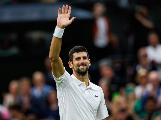 Novak Djokovic en la semifinal de Wimbledon (Photo by Frey/TPN/Getty Images)