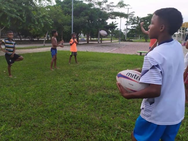 Rugby con sentido social llega a Ciudad del Bicentenario en Cartagena