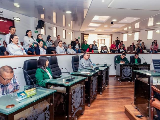 Los 15 concejales de Chiquinquirá han señalado que en los últimos días han llegado a la Corporación panfletos amenazantes / Foto: Suministrada.