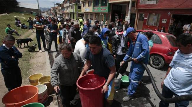 En Tibasosa, 300 familias no reciben agua. Foto: Colprensa