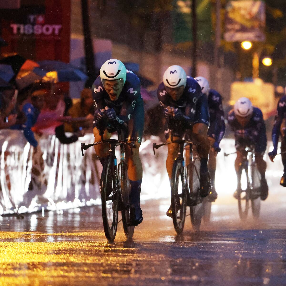 Einer Rubio y el Movistar perdieron la primera etapa de la Vuelta por centésimas