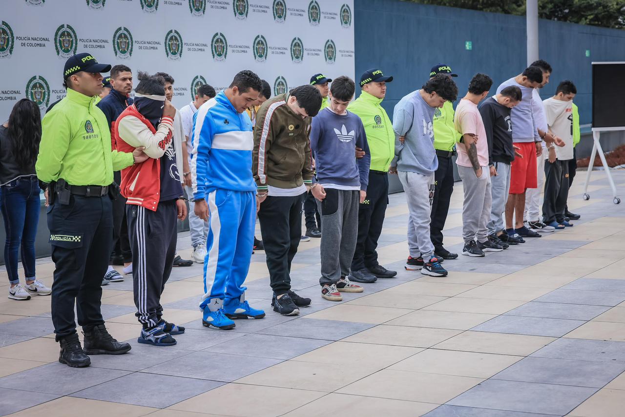 Duro golpe contra la banda ‘El Mesa’: 23 capturados entre esos uno de los sicarios más peligrosos del país. Foto: suministrada.