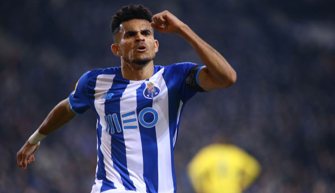 Luis Díaz celebrando su gol con Porto ante Famalicao en 2022