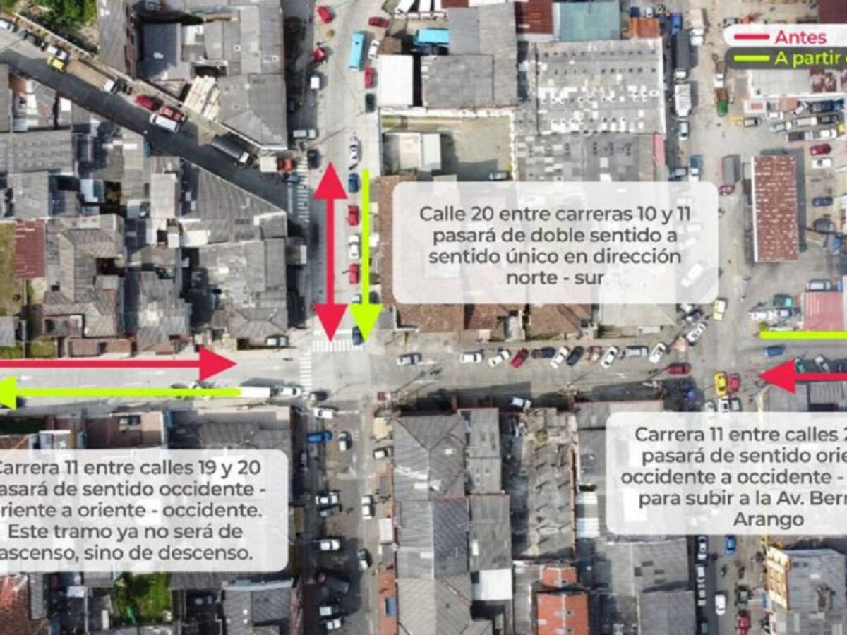 Cambiará el sentido en cuatro vías de Campo Hermoso en Manizales