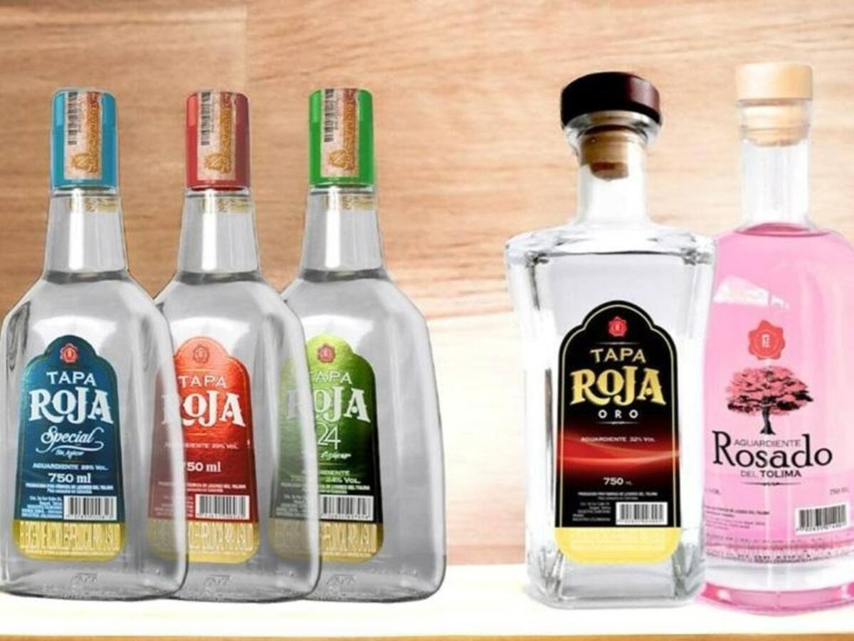 Aguardiente Tapa Roja del Tolima aumentaría de precio hasta un 42 % por el impuesto a los licores