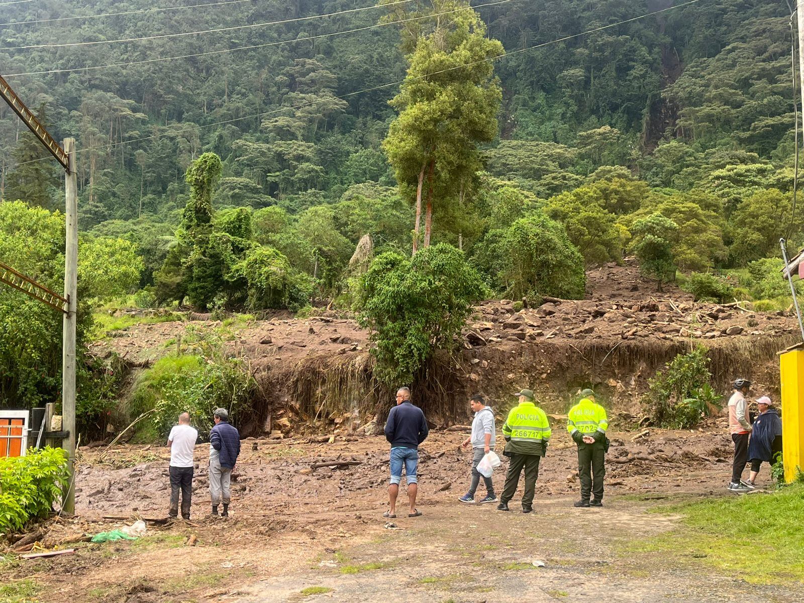 Inundaciones en la vía Mosquera-La Mesa. Foto: suministrada.