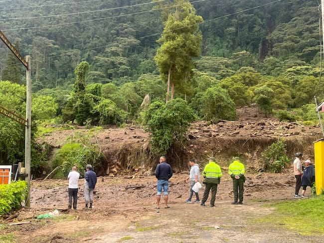 Inundaciones en la vía Mosquera-La Mesa. Foto: suministrada.