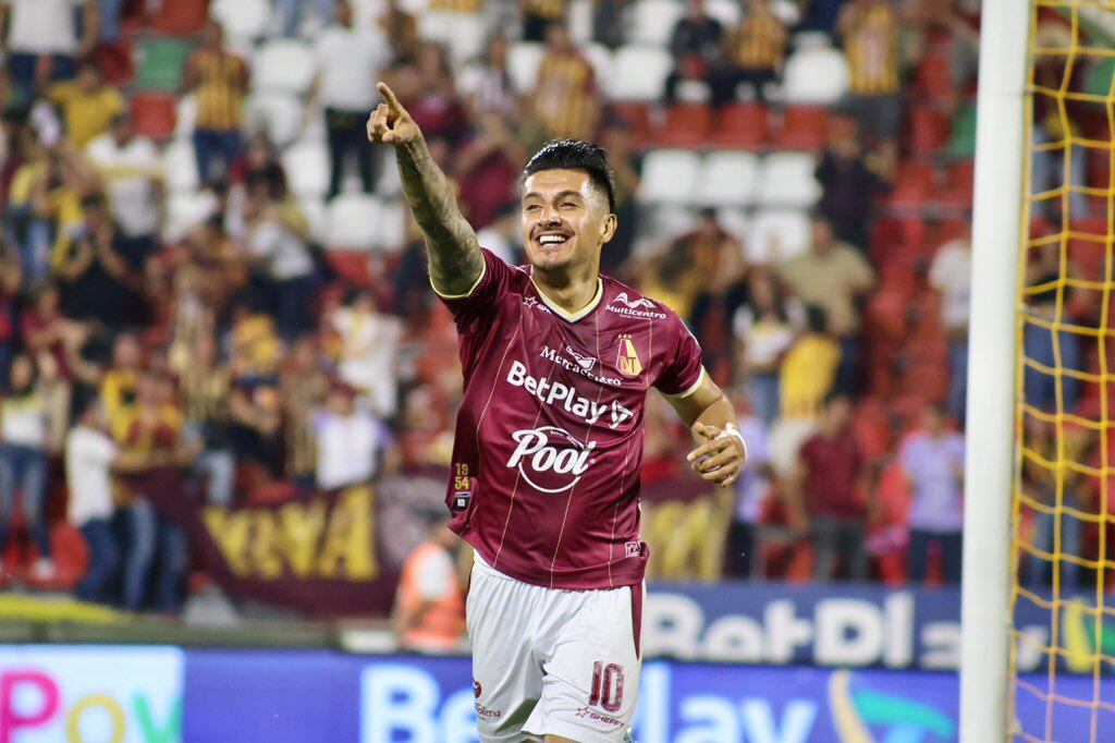 Yeison Guzmán es uno de los máximos artilleros del campeonato / Twitter: @CDTolima.