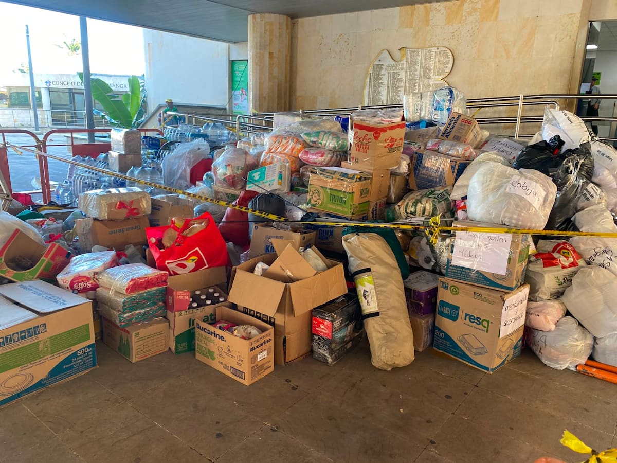 En Bucaramanga ya se han recaudado más de 2 toneladas de ayudas para afectados por terremoto