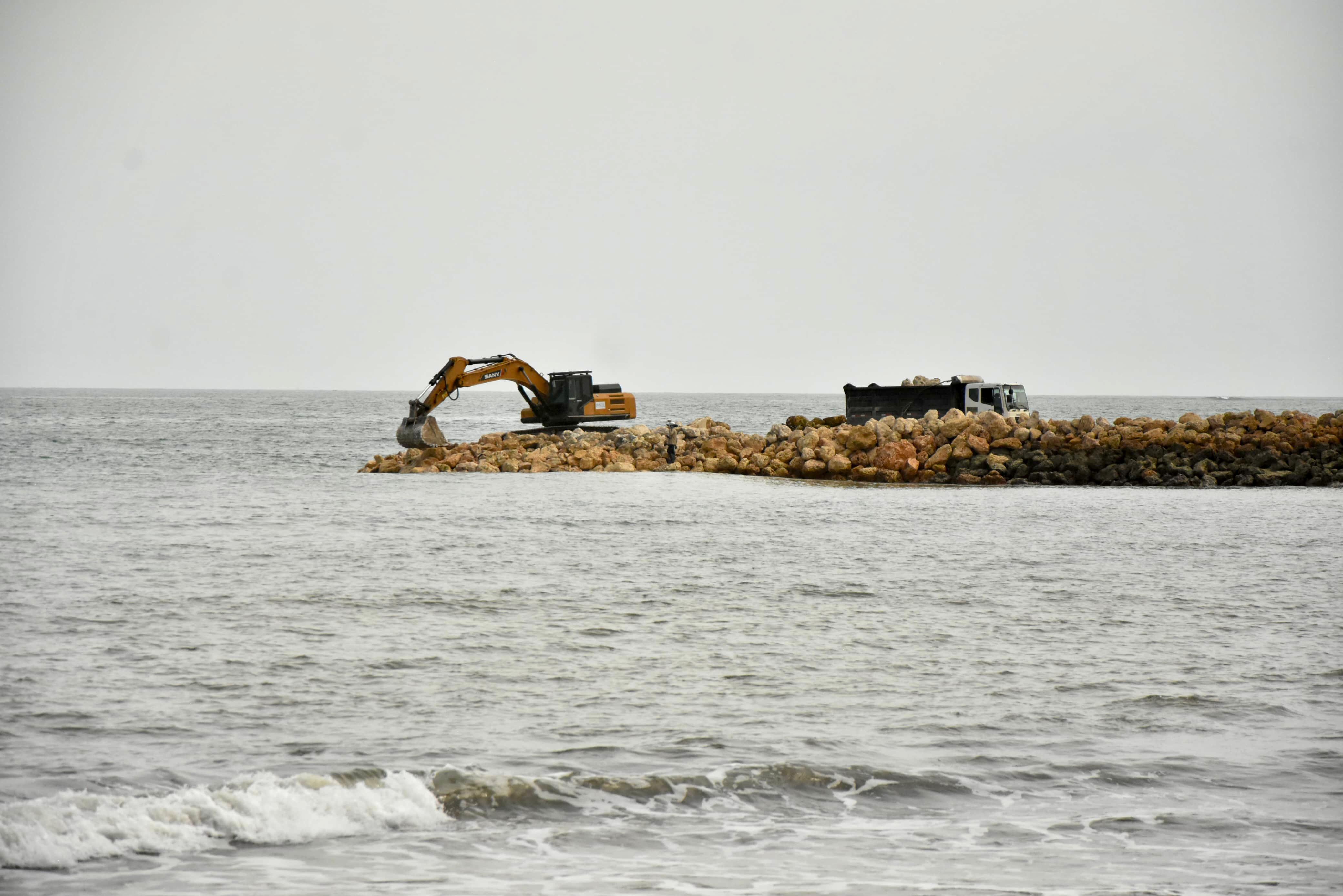 Avanza en un 90 % el proyecto de protección costera enCartagena