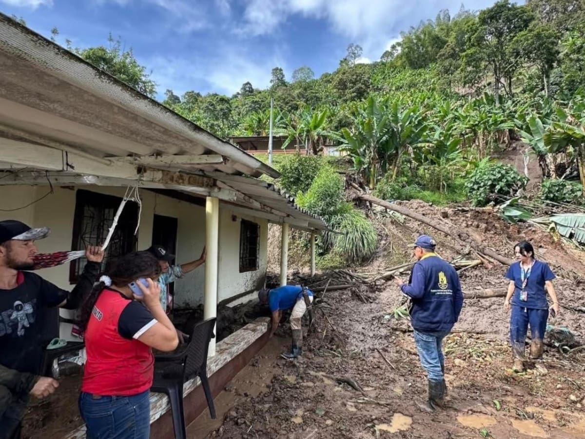 Emergencia en Pueblorrico: 90 viviendas serán intervenidas y 25 familias deberán ser reubicadas