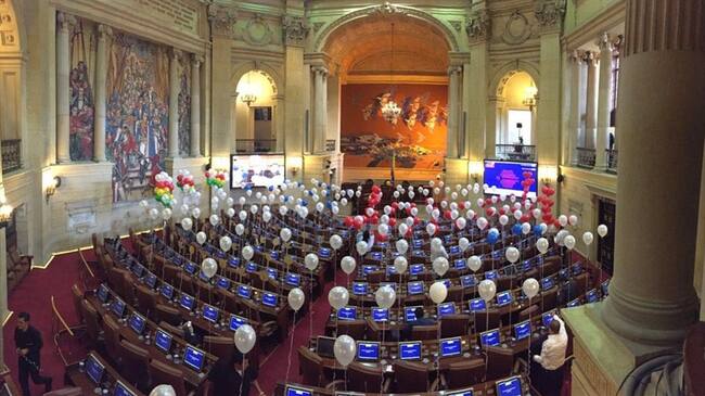 Congreso discutió sobre si avalar o no la convocatoria del Plesbiscito. Foto: Fundación 'Sí a la Paz'