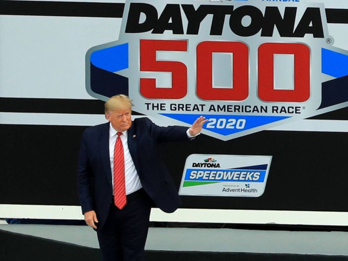 Donald Trump hizo historia, pero "saló" las 500 Millas de Daytona