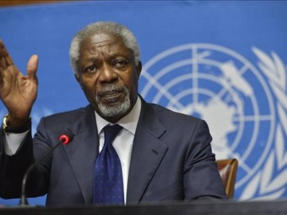 Renuncia el enviado de la ONU en Siria, Kofi Annan