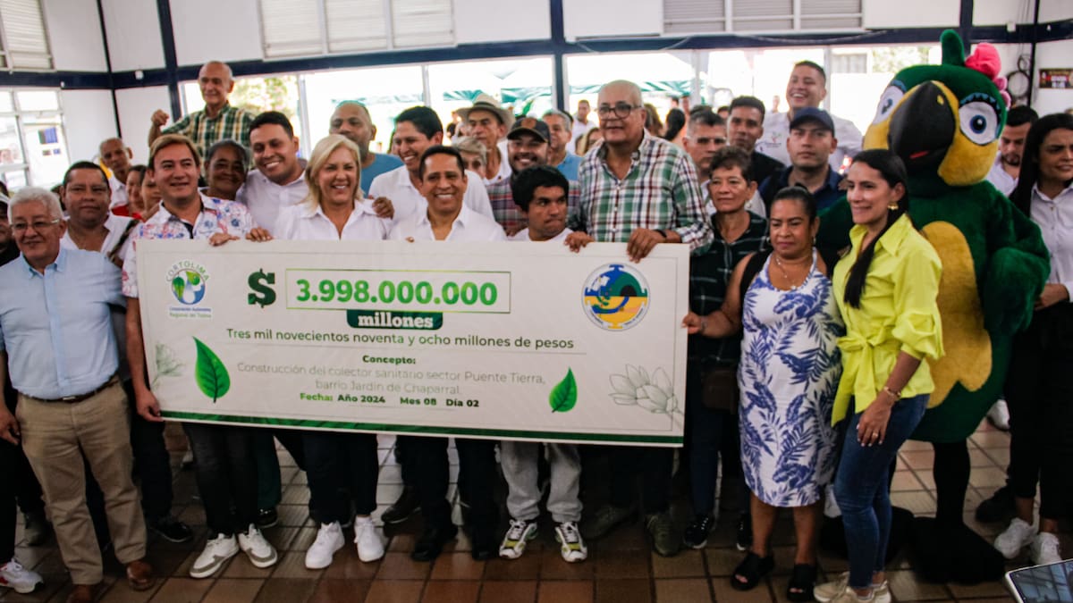 Cortolima impulsa construcción del colector Puente Tierra en Chaparral