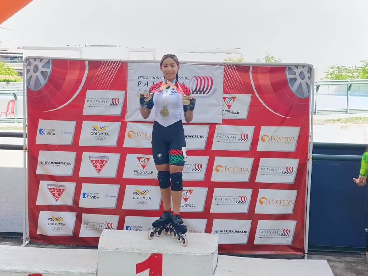 Jazmín Vargas: la promesa del patinaje en Bolívar que deja huella en el deporte nacional
