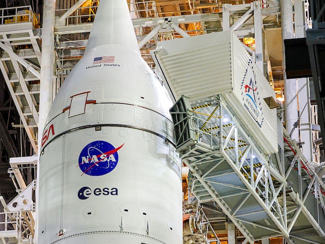 Misión Artemis II de la NASA. (Austin DeSisto / NurPhoto via Getty Images)