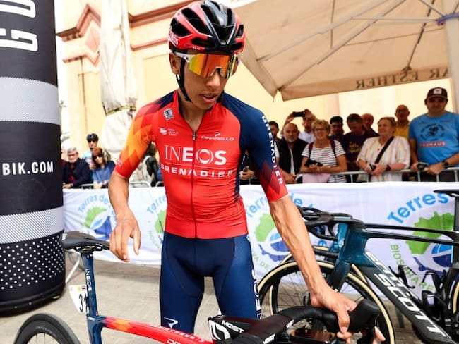 Egan Bernal, ciclista colombiano del Ineos Grenadiers en la Vuelta Cataluña (Photo by Joan Cros Garcia - Corbis/Getty Images)